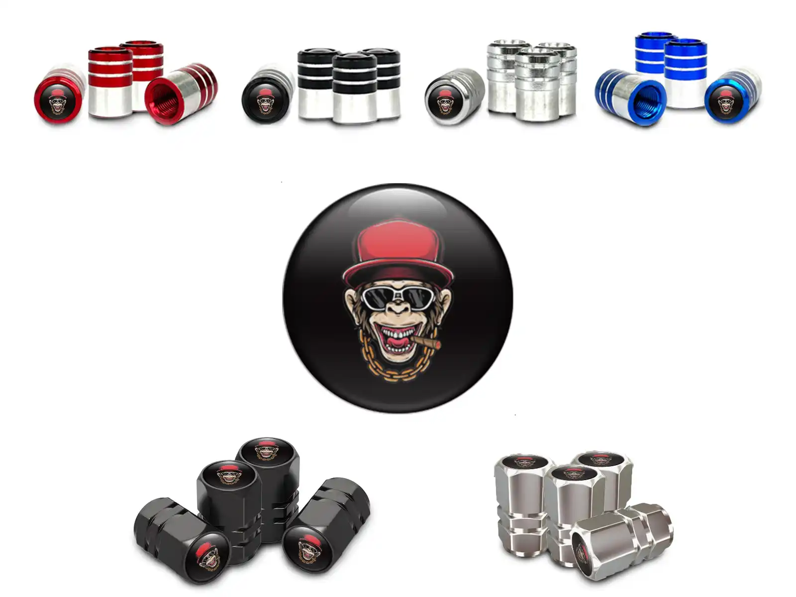 Wheel Valve Caps for Cars Champion Edition